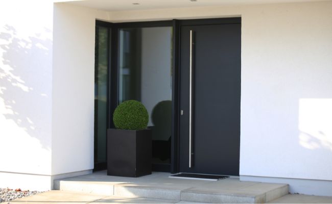 Voordeur ral 7016 antracietgrijs